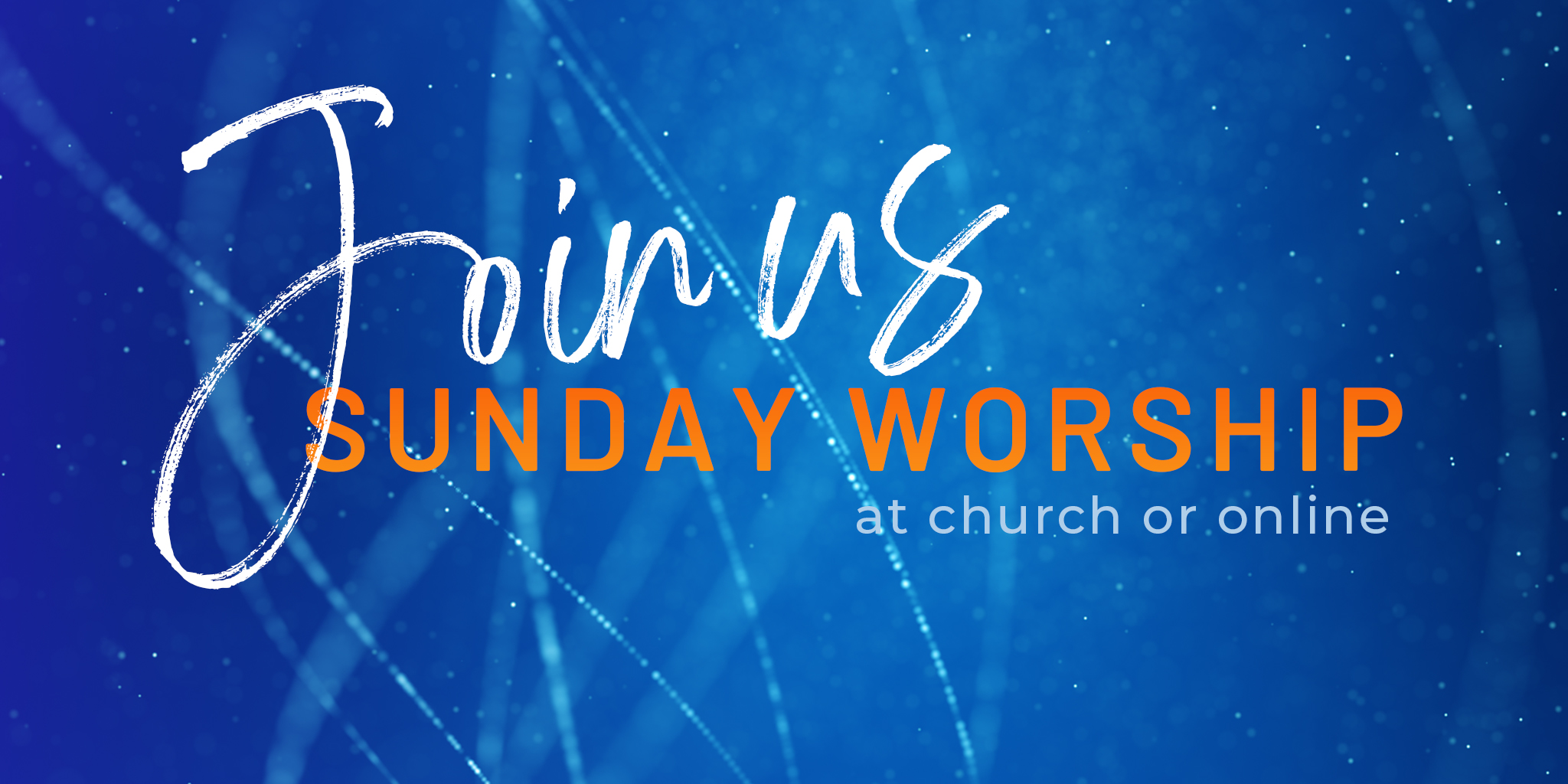 worship with us this sunday