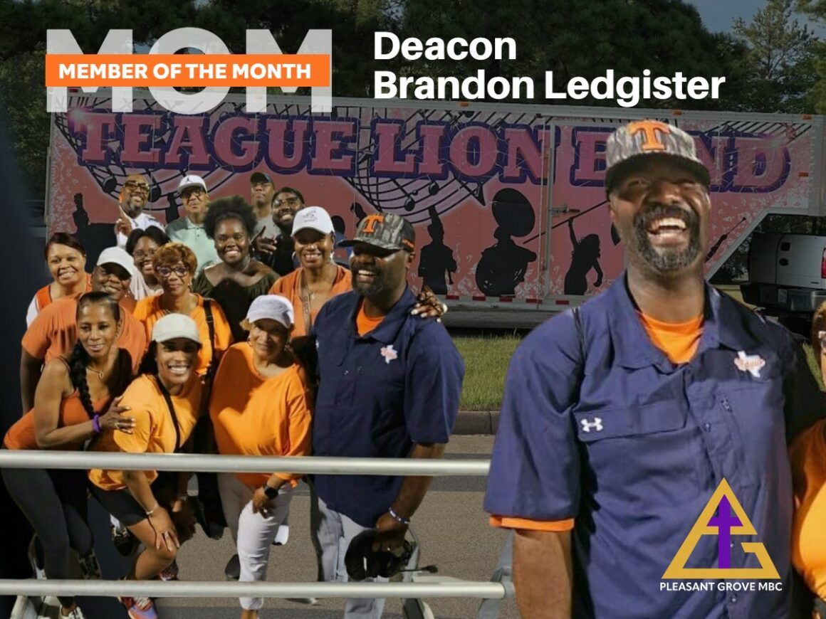 Deacon Brandon Ledgister, Member of the Month | Sept.